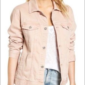 Elle light blush jean jacket